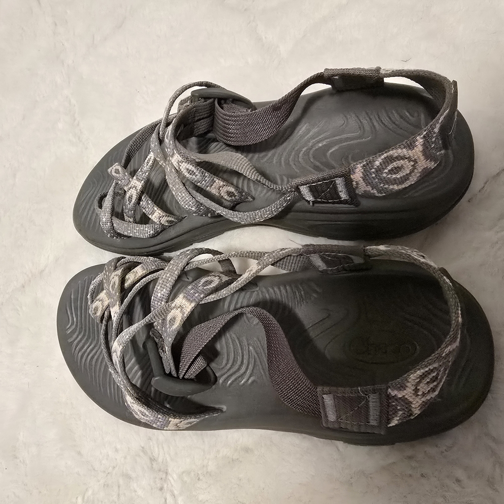 Chaco Women's Gray Patterned Sandals